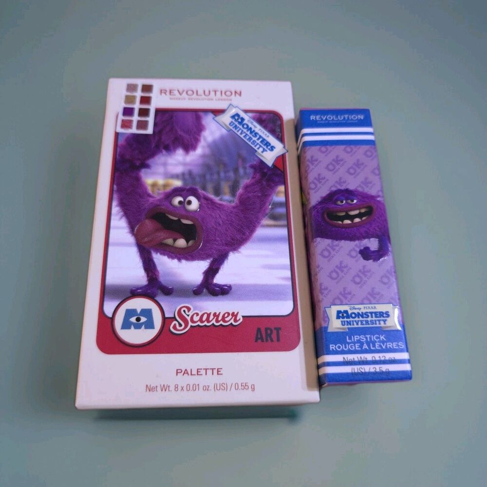 REVOLUTION x Disney/Pixar Monsters University Makeup Set - Palette & Lipstick